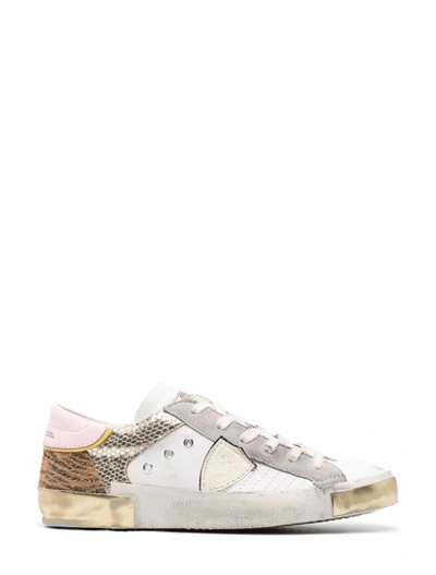 Philippe Model Sneakers In Blanc Or