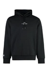 Polo Ralph Lauren Logo Double-knit Hoodie In Black
