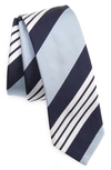 Thom Browne Blue 4-bar Tie In Medium_blue