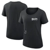 Nike Black Chicago White Sox Authentic Collection Performance Scoop Neck T-shirt In Black
