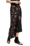 ALLSAINTS LUISA TANANA ASYMMETRIC MAXI SKIRT