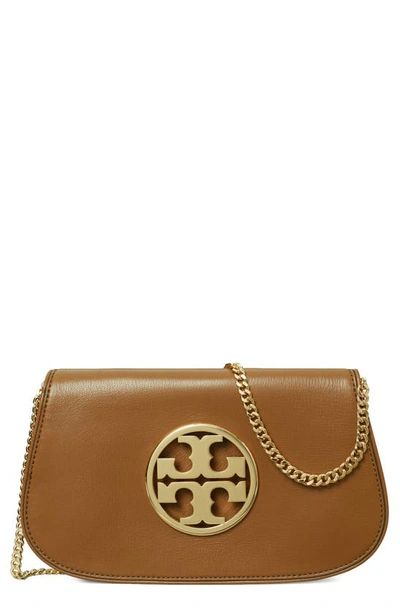 TORY BURCH REVA LEATHER CLUTCH