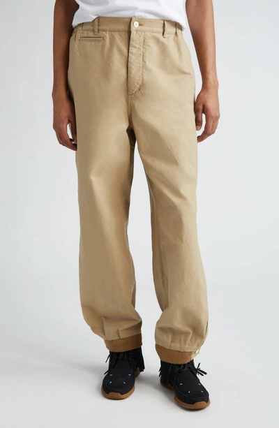 Visvim Carrol Cotton Chino Trousers In Beige