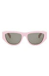 Celine Monochroms Acetate Cat-eye Sunglasses In Light Pink Smoke