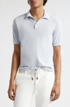 Eleventy Cotton Polo In Denim