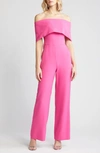 Vince Camuto Off The Shoulder Jumpsuit In Pink