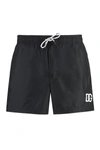 Dolce & Gabbana Logo-print Swim Shorts In Black