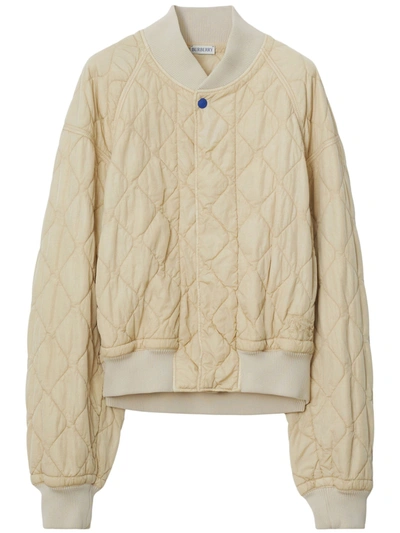 Burberry Women Quilted Jacket In Soap