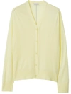 Burberry Button-up Wool Cardigan In Sherbert