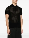 DRIES VAN NOTEN DRIES VAN NOTEN MEN SEE-THROUGH POLO SHIRT