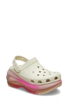 Crocs Classic Mega Crush Color Dip Clog In Bone/ Multi