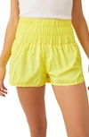 Fp Movement The Way Home Shorts In Sun Yellow