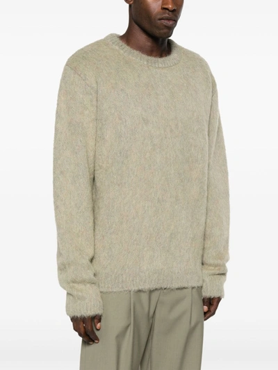 Lemaire Sweater In Melange-effect Brushed Yarn In Gr625 Meadow Melange