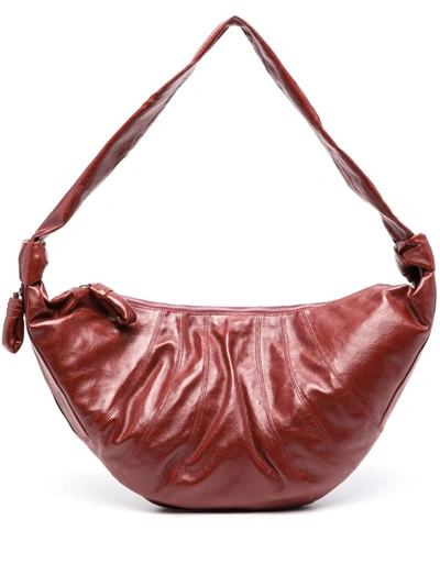 Lemaire Unisex Large Croissant Bag In Re365 Brick Red