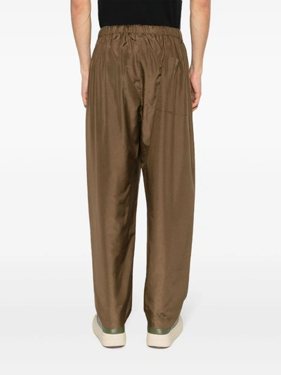 Lemaire Women Relaxed Pants In Dark Tobacco Br501