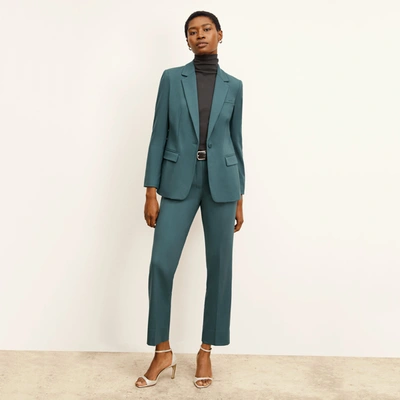 M.m.lafleur The Smith Pant - Washable Wool Twill In Blue Jade
