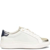 Söfft Women's Fianna Sneakers In White Croc And Gold In Multi