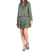 Current Air Laurel Mini Star Dress In Sage In Multi