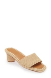 Carrie Forbes Women's Bou Slip On High Heel Sandals In Natural