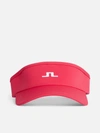 J. Lindeberg Yada Golf Visor In Rose Red In Pink