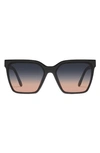 QUAY LEVEL UP 51MM SQUARE SUNGLASSES