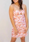 Mon Renn Hillside Floral Mini Dress In Multi