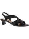 EASY STREET TRISTEN WOMENS PATENT KITTEN HEEL HEELS