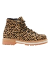 MONTELLIANA WOMEN'S LEOPARD PRINT MARLENA SHEARLING BOOT IN MULTICOLOR