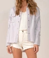 Elan Devon Rock And Roll Jacket In Grey In Grey