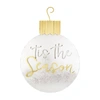 MUDPIE TIS THE SEASON ORNAMENT DOOR HANGER IN SILVER