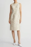 LAFAYETTE 148 HARPSON BOTANICAL JACQUARD SHEATH DRESS