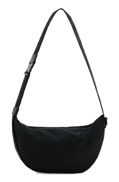Allsaints Black Koy Recycled-polyester Cross-body Sling Bag