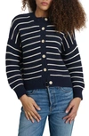 ALEX MILL NICO CHUNKY STRIPE COTTON CARDIGAN