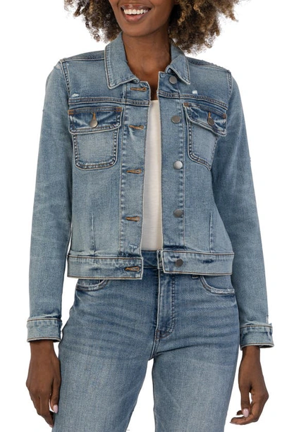 KUT FROM THE KLOTH ADA CROP DENIM JACKET