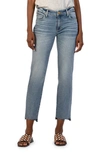 Kut From The Kloth Reese Step Hem Ankle Slim Straight Leg Jeans In Operated
