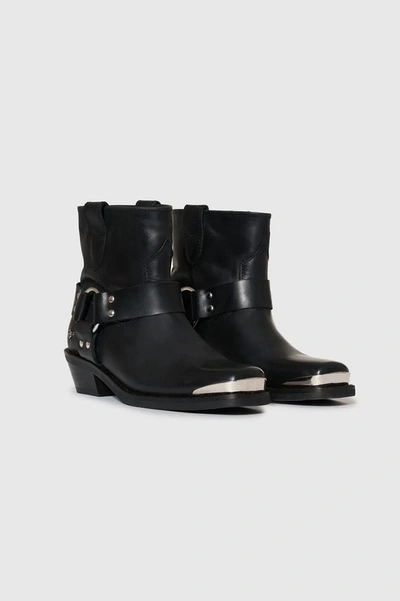 Anine Bing Black Mid Ryder Boots