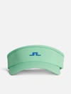 J. Lindeberg Yada Golf Visor In Jade Cream In Multi