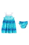 Coco Moon Nalu Dress & Bloomers In Blue