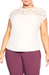 CITY CHIC NEVAEH LACE TOP