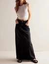 FREE PEOPLE COME AS YOU ARE DENIM MAXI IN BLACK