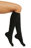 Comrad Solid Knee Highs In Galatic Black