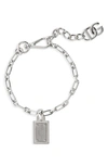 DOLCE & GABBANA DG PLAQUE CHAIN BRACELET