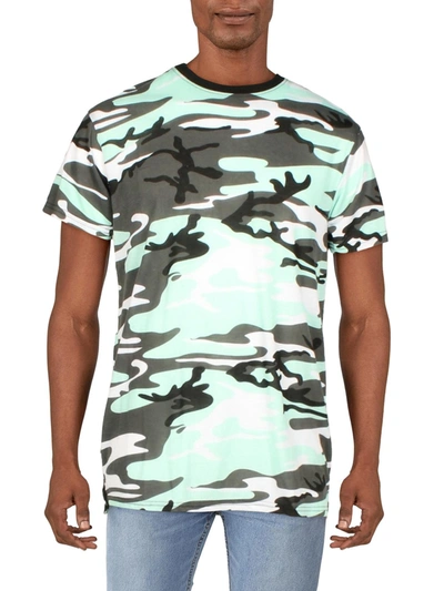 Galaxy By Harvic Men's Camo Printed Short Sleeve Crew Neck T-shirt In Multi