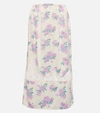 Loveshackfancy Fayette Lace Insert Floral Skirt In Multi