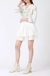 Current Air Drop Waist Dress In White In White