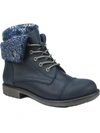 Cliffs By White Mountain Duena Womens Faux Fur Outdoors Booties In Blue