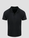 Issey Miyake Black Basics Polo Shirt
