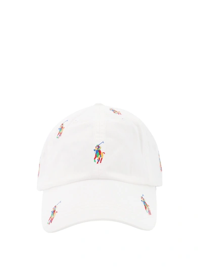 Polo Ralph Lauren Classic Sport Hat With All-over Logo In White