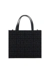 Givenchy Structured Black Mini G-tote Bag With Embroidered Monogram