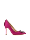Manolo Blahnik 70mm Hangisi Satin Pumps